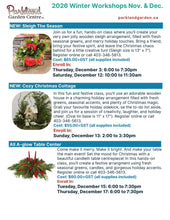 All A-glow Table Center on Dec 17, 2026 from 6:00 to 7:30pm