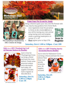 KIDS (3yrs+) DIY Thanksgiving Leaf & Pine Cone Turkeys on Sat. Oct 11 from 1-2:30pm