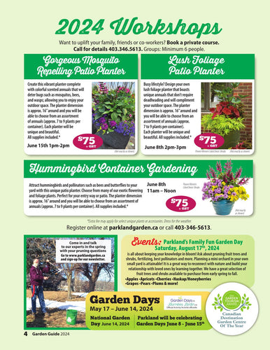 Hummingbird Container Gardening: June 8 - 11am to 12 Noon