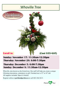 Whoville Tree - Dec 5 from 6:00-7:30pm