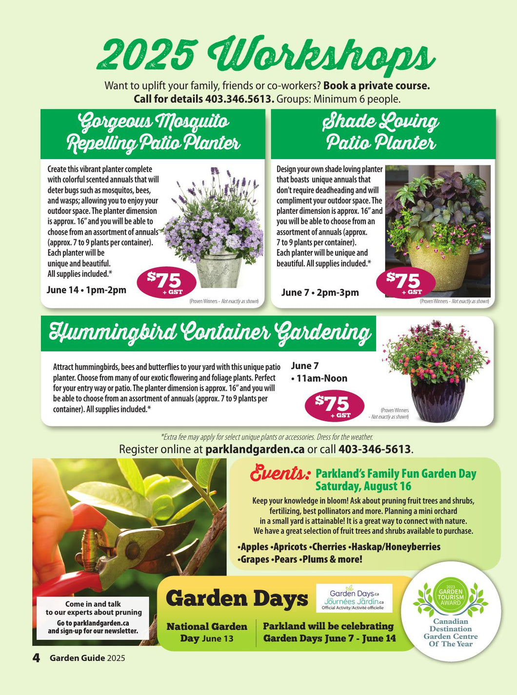 Hummingbird Container Gardening June 7 from 11am to Noon